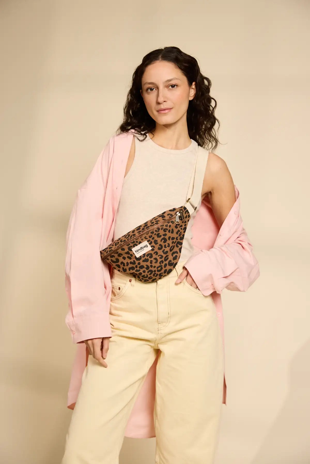 Sac banane Olivia Léopard cannelle