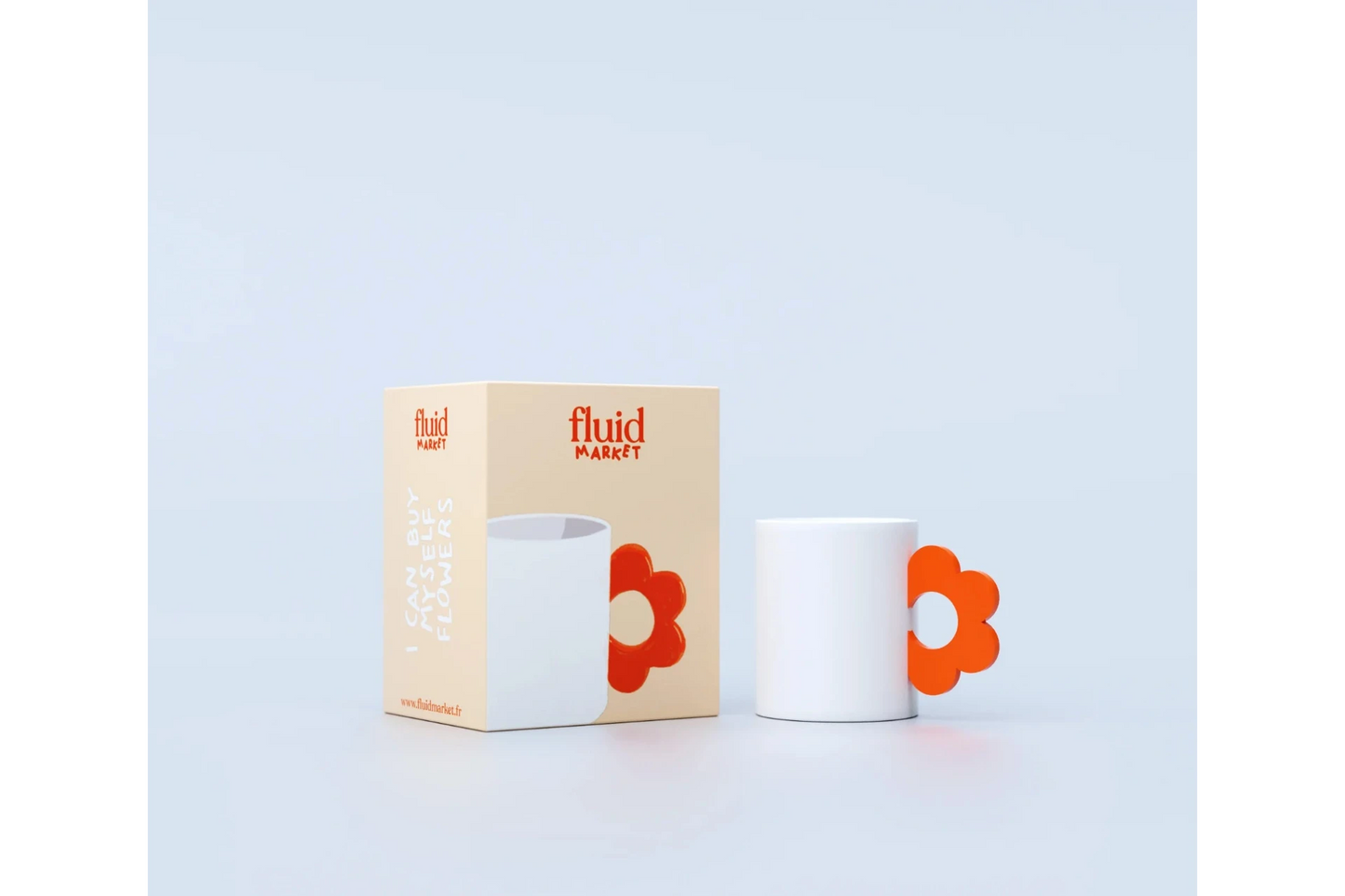 Mug Fleur Orange - Fluid Market