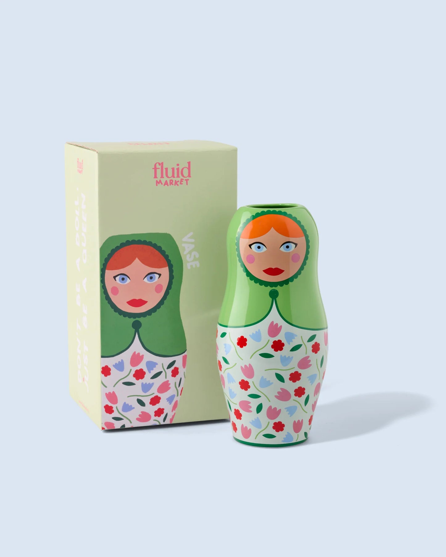 Vase Dolls Flowers - Fluid Market