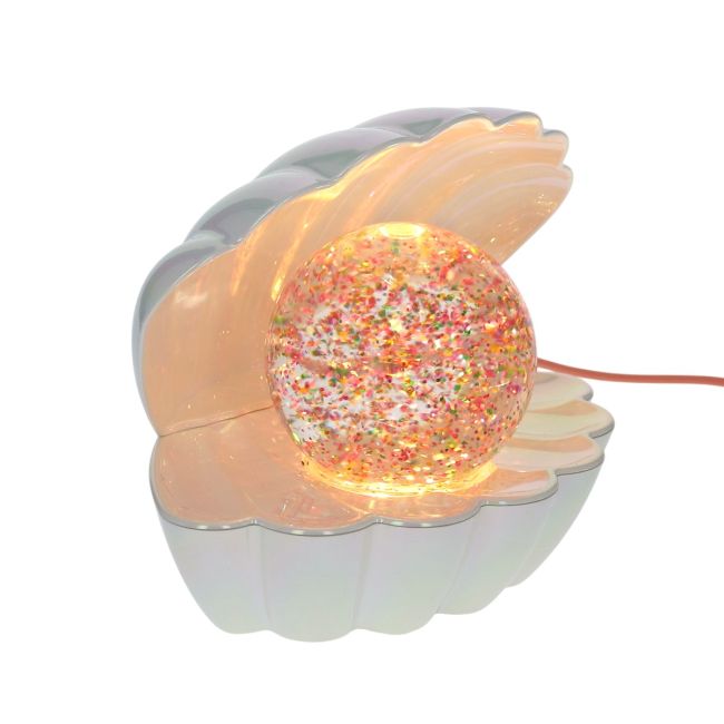 Lampe coquillage nacrée