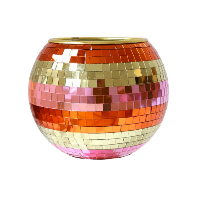 Cache pot vase à facettes