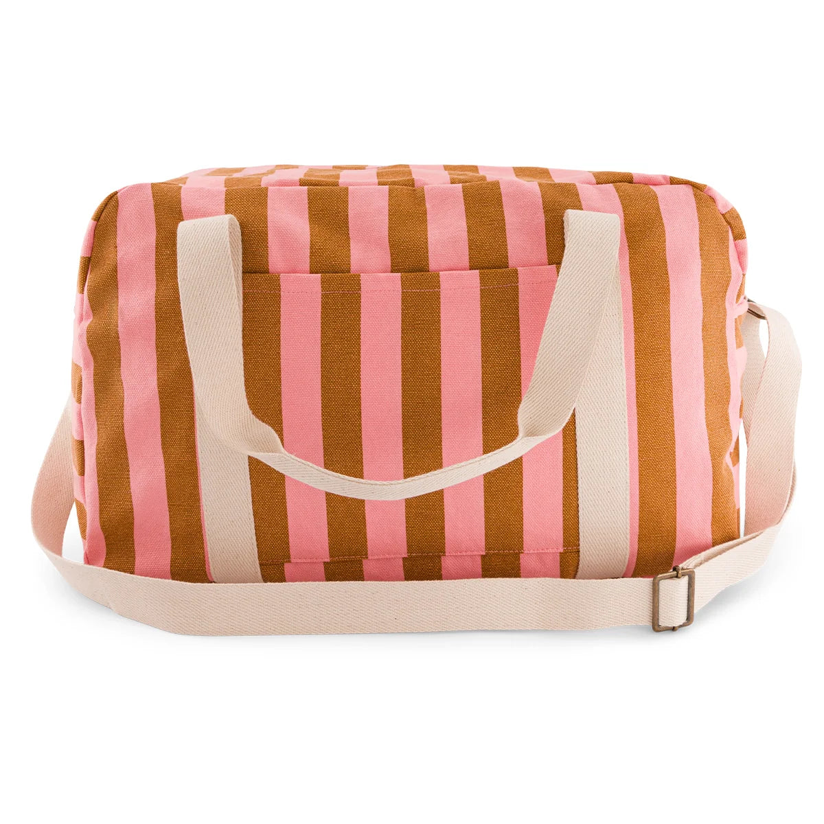 Sac Raphaël - Rayures strawberry / caramel