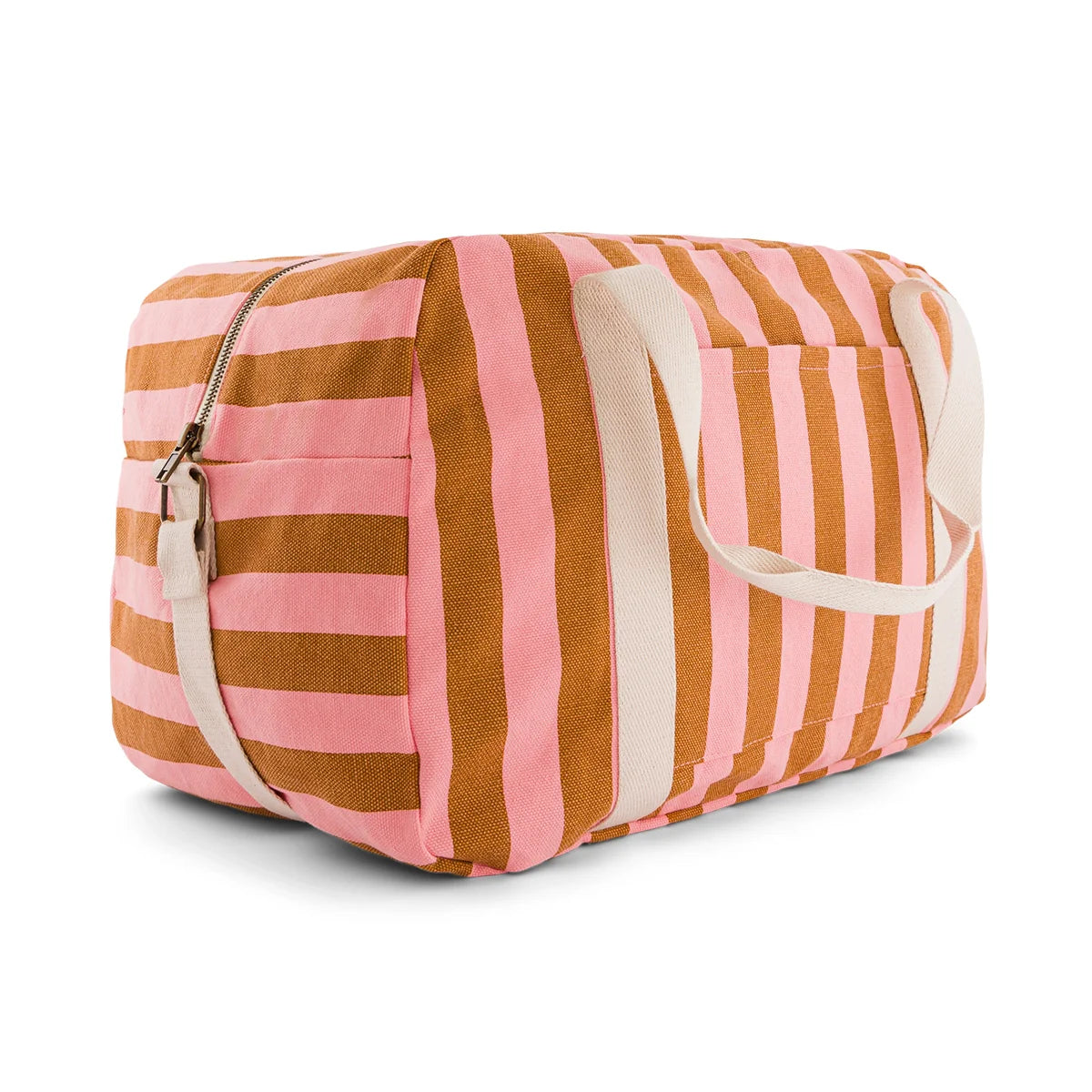 Sac Raphaël - Rayures strawberry / caramel