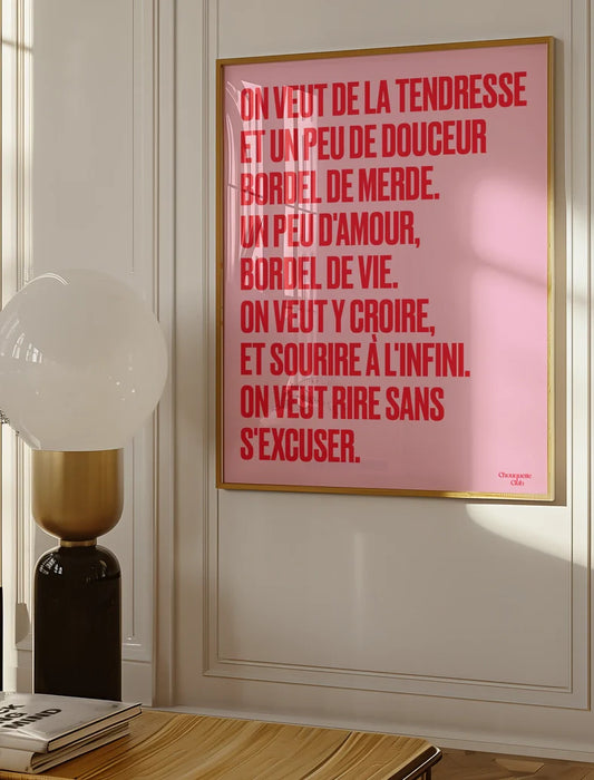 Affiche 50 x 70 cm - Mantra