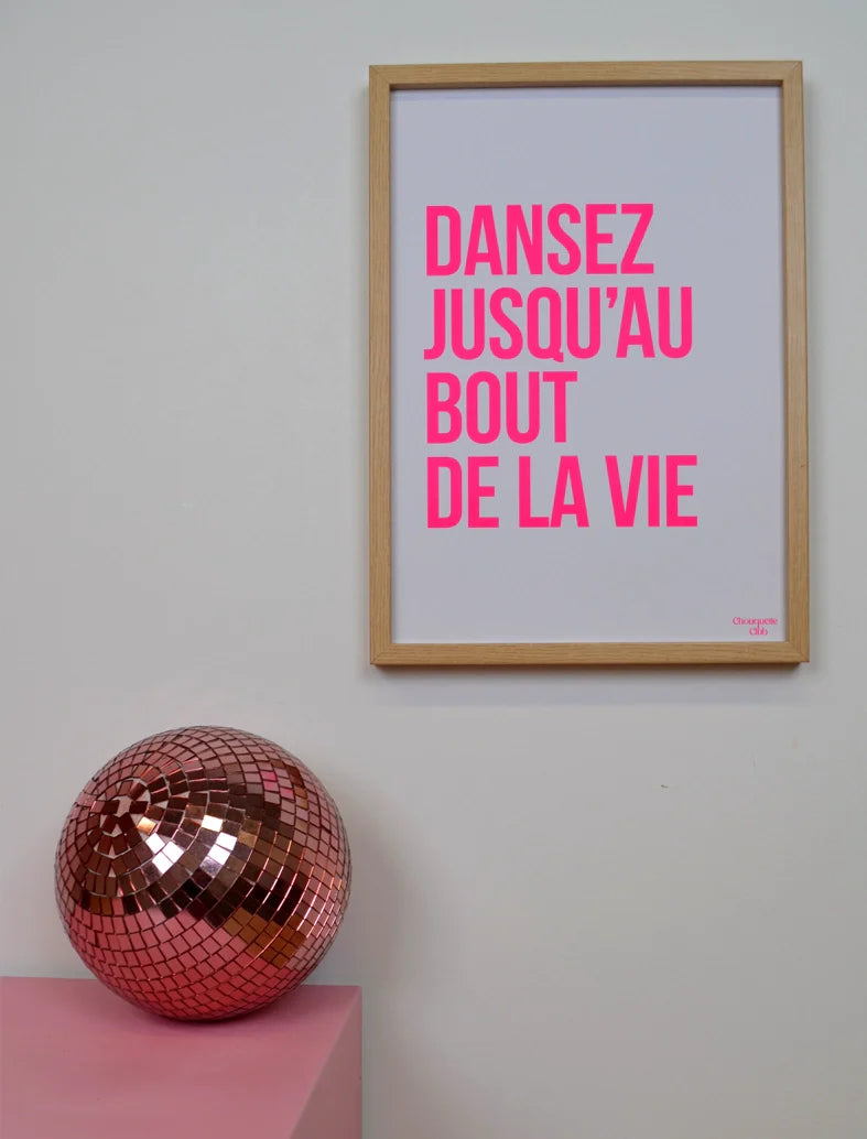 Affiche 29,7 x 42 cm - Dansez blanc