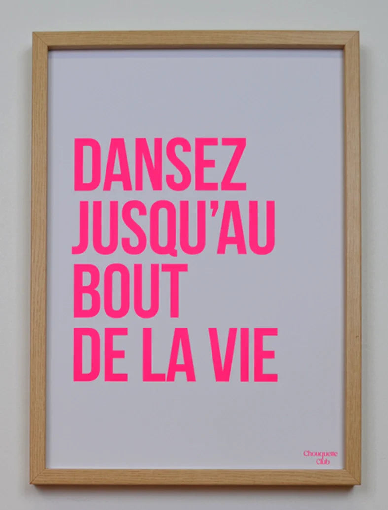 Affiche 29,7 x 42 cm - Dansez blanc