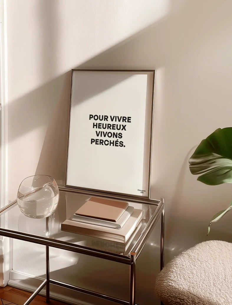 Affiche 29,7 x 42 cm - Vivre heureux