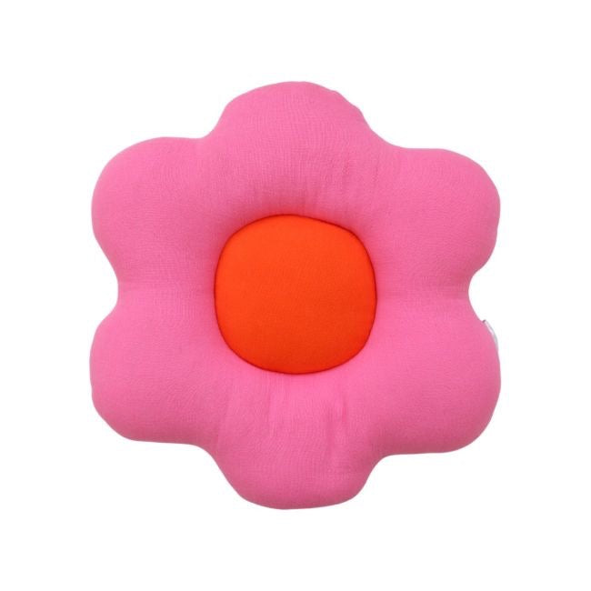 Coussin fleur rose