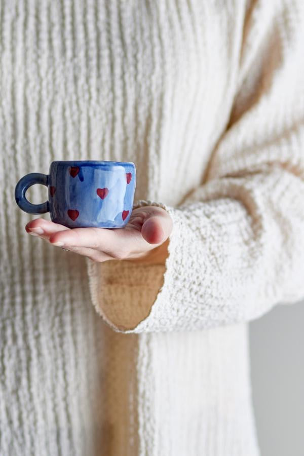 Nini Tasse, Bleu, Grès