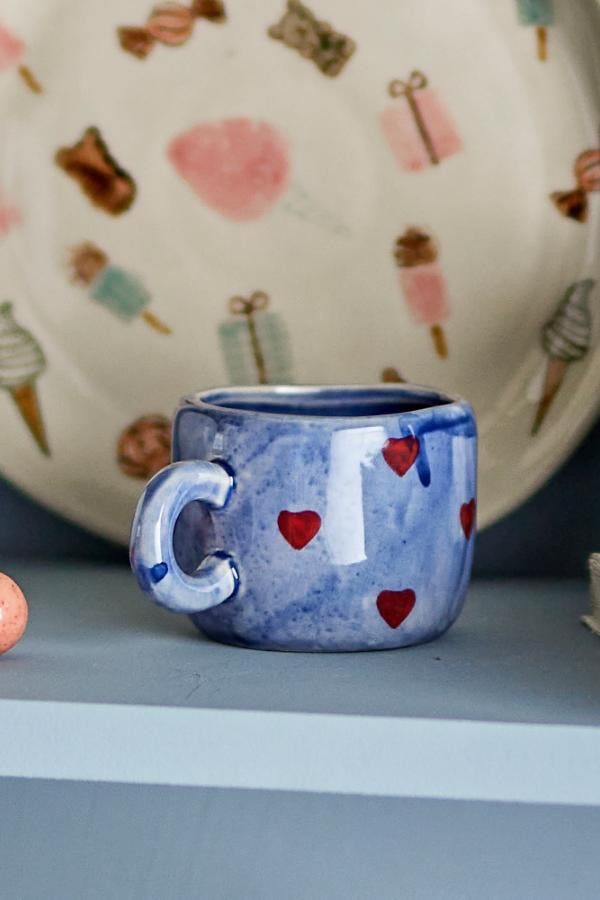 Nini Tasse, Bleu, Grès