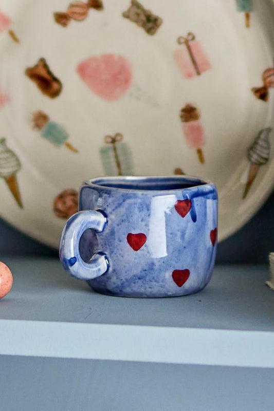 Nini Tasse, Bleu, Grès