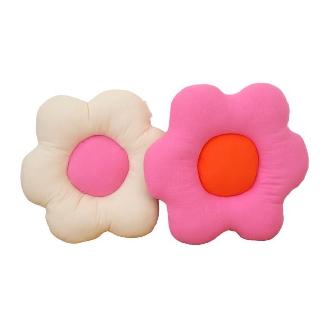 Coussin fleur rose
