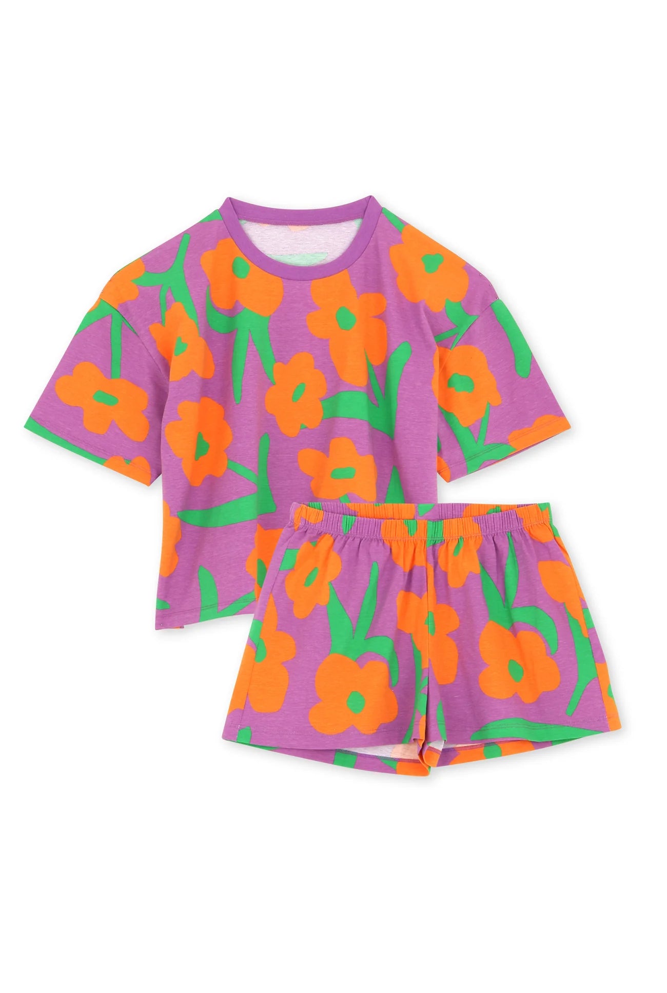Pyjama coton bio - Lorea Violet