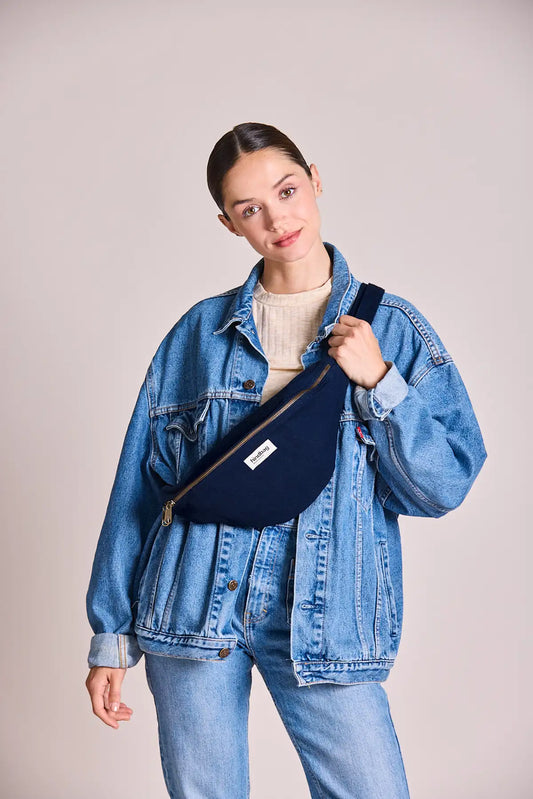 Sac banane L - Sasha Navy